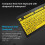 Large Print Computer Keyboard - Wired Usb Keyboard For Visually Impaired Low Vision Individuals (yellow black) 5