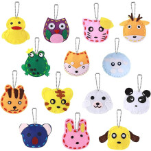 Ghyt 14pcs Diy Sewing Kit For Kids, Felt Animal Diy Crafts For Girls And Boys, Educational Sewing For Kids Art Craft Kits For Beginners, Gift For Kids