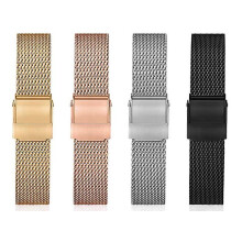 (Black, 18mm) Stainless Steel Mesh Watch Band For Mens Women, Quick Release Mesh Watch Straps 14mm /18mm