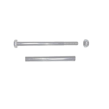 Wheelbarrow Axle Set 160mm- Fits 1/2" Inch Bore