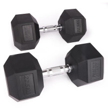 Phoenix Fitness Pair of 22.5KG Hex Dumbbells