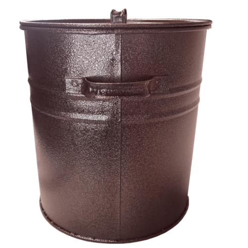30L Bronze Fireplace Metal Ash Bin 2