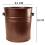 30L Bronze Fireplace Metal Ash Bin 6