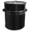 30L Black Fireplace Ash Bin- With Lid and Handles 1