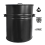 30L Black Fireplace Ash Bin- With Lid and Handles 7