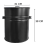 30L Black Fireplace Ash Bin- With Lid and Handles 9