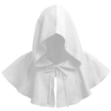 (White) Medieval Hood Pagan Hood Cosplay Accessories