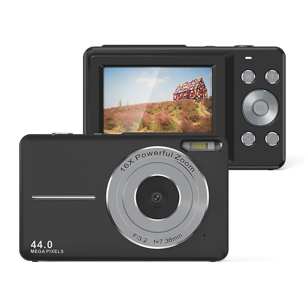 (Black) Digital Camera Compact Camera With Lcd 16X Digital Zoom Black 8994439861979