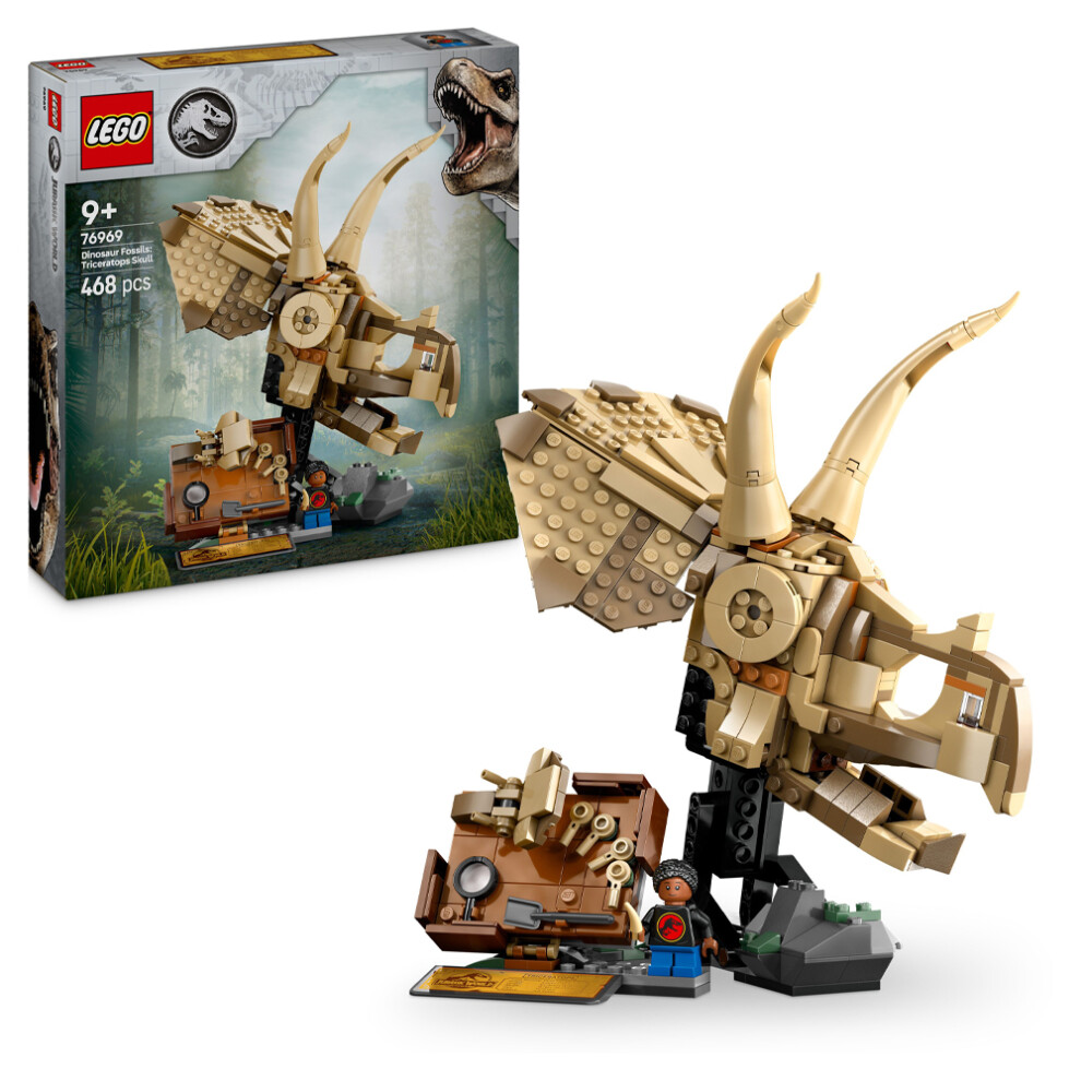 New Lego Jurassic World 76969 Dinosaur Fossils: Triceratops Skull Age 9+ 468Pcs