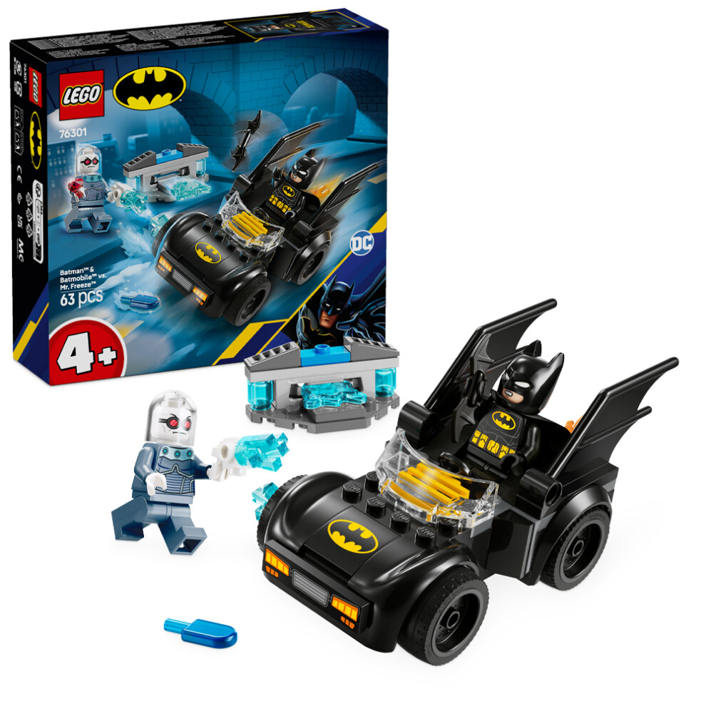 LEGO DC 76301 Batman & Batmobile vs. Mr. Freeze Age 4+ 63pcs