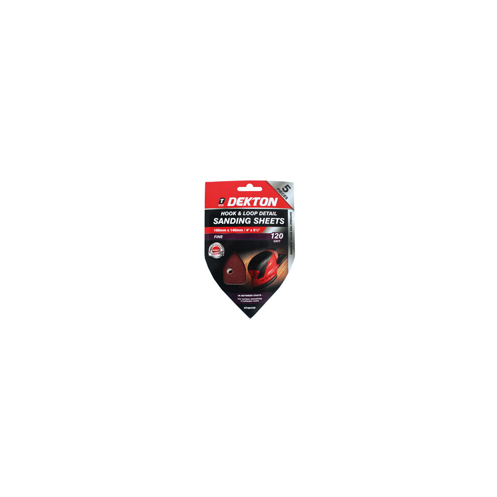 5PC HOOK AND LOOP DETAIL SANDING SHEET, DT80768