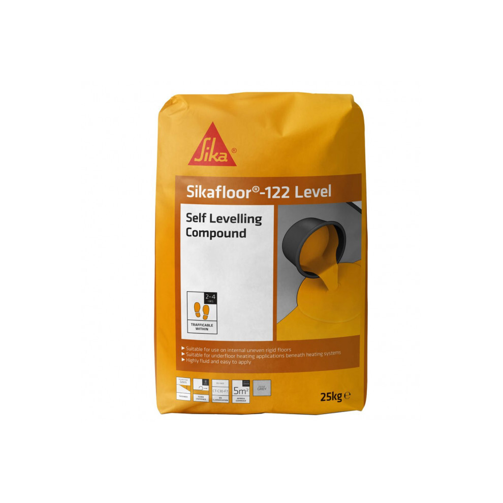 SIKAFLOOR SELF LEVELLING COMPOUND, 25 KG, GREY (122 LEVEL)