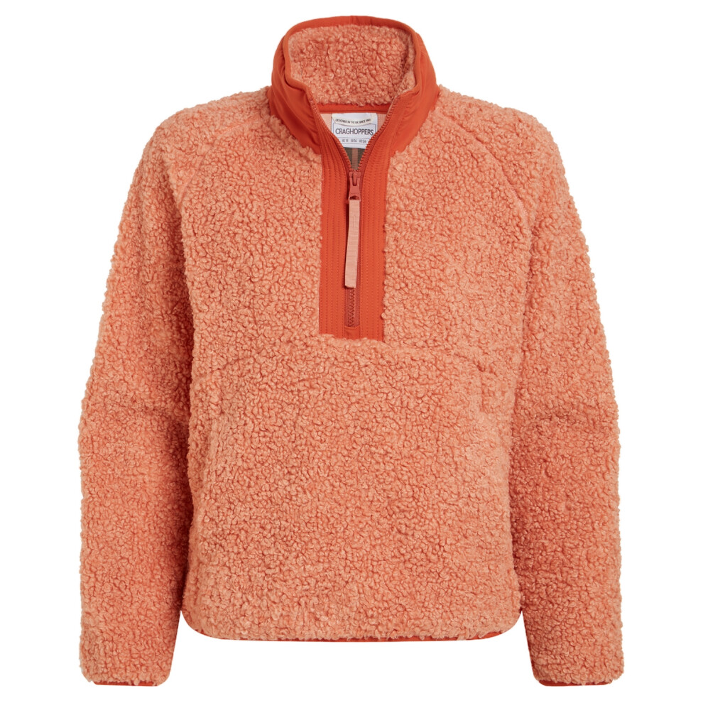 (18 UK, Clay) Craghoppers Womens/Ladies Toro Half Zip Fleece Top