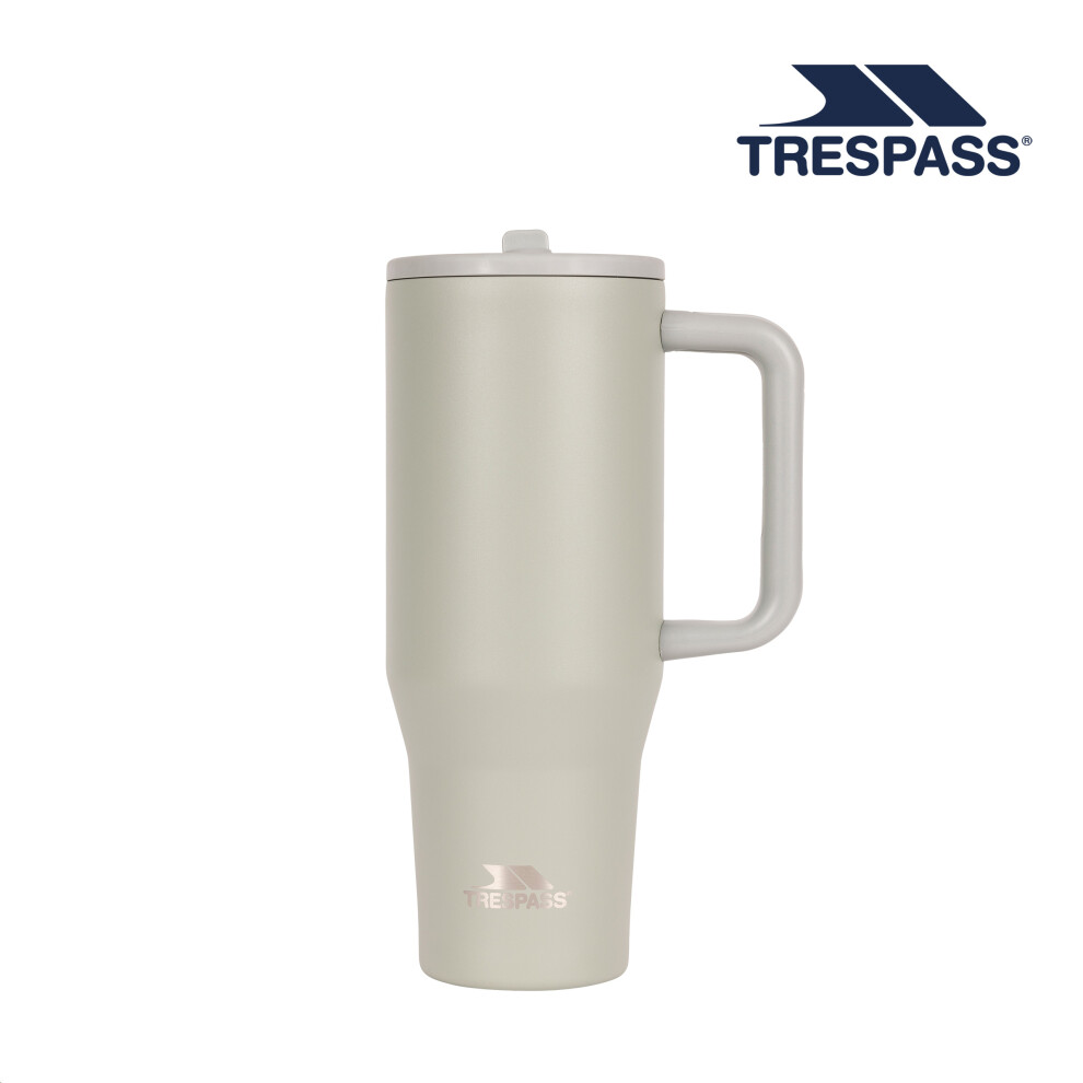 Trespass 1.2L Stainless Steel Travel Mug - Flip