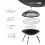 Keplin Portable Folding Fire Pit with Lid, Durable Steel Firepit 7