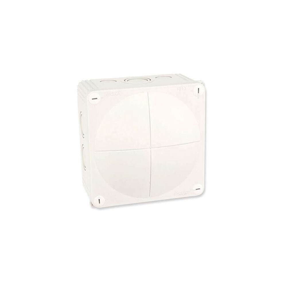 WISKA 607/5 4 X 4 X 2 PVC ENCLOSURE WHITE - 61778 (110x110x66mm)