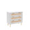 MMT Wit Commode met Rotan Fronten, 3 Opbergladen 9