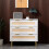 MMT Wit Commode met Rotan Fronten, 3 Opbergladen 4