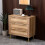 MMT Natural Chest with Rattan Fronts, 3 Storage Drawers 9