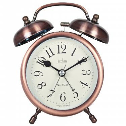 Acctim Acctim 'Penbridge' Antique Brass Double Bell Alarm Clock