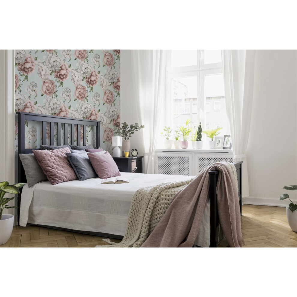 Arthouse Mixed Peonies Mint Sw12