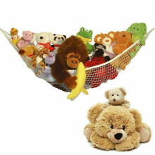 (213*150*150CM) Cuddly Large Soft Toy Hammock Storage Mesh Net Teddy Bear Baby Bedroom Nursery
