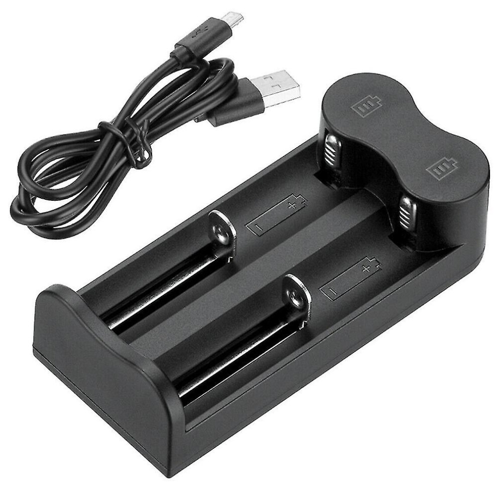 21700 26650 18650 16340 18500 32650 3.7v Rechargeable Li-ion Battery Usb 2 Slots Charger