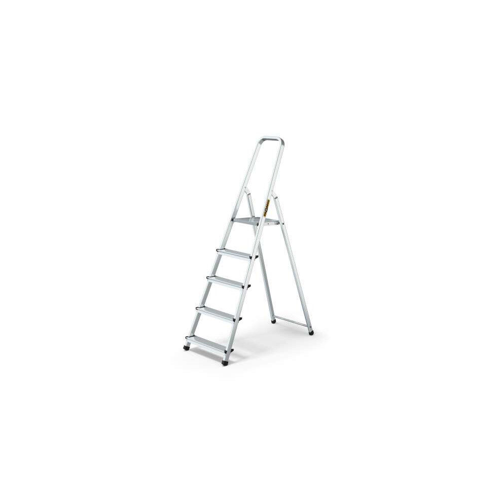 5 STEPS ALUMINIUM HOUSEHOLD LADDER, 125kg