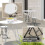 Outsunny Outsunny Folding Stool Set of 4, Decorative Garden Stool Set, White 5