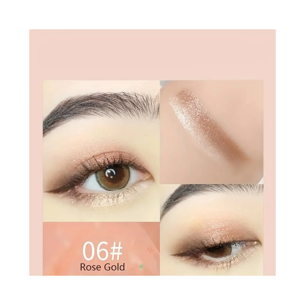 (06Rose Gold) Gradient Two Tone Eyeshadow Stick+Free Gift