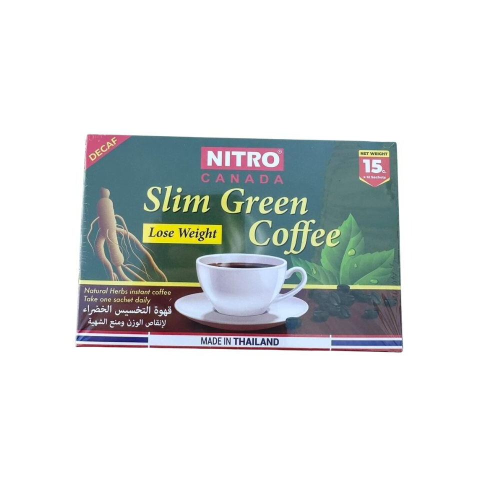 Green Nitro Canada Weight Loss Slimming Coffee | Natural Fat Burner, Boosts Metabolism & Promotes Healthy Weight Management