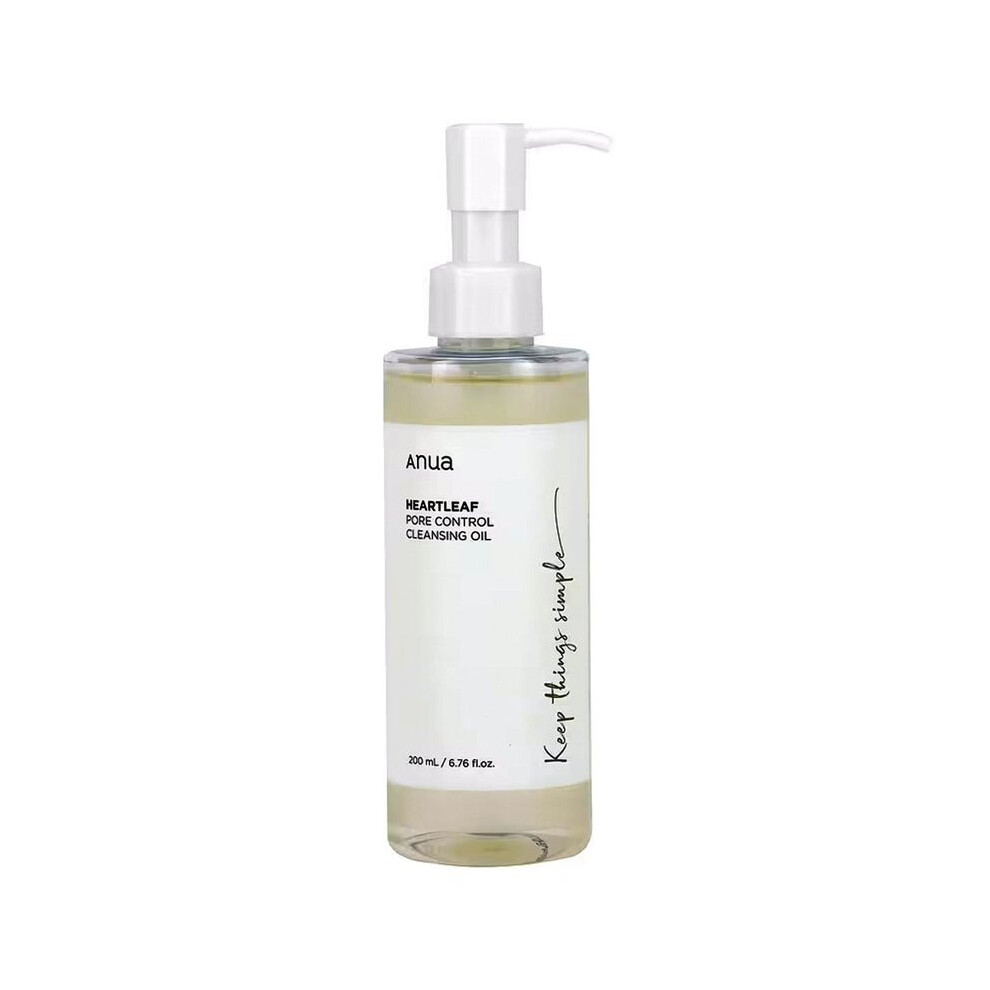 Anua Heartleaf Pore Control Oil-Based Facial Cleansing Oil 200ml | Removes Makeup | Deep Cleansing | Soothing, Hydrating | For All Skin Types