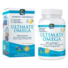 Nordic Naturals Ultimate Omega 3 1280mg Per Serving Fish Oil Supplement Softgels 60's | Heart Health, Brain & Joint Support |High-Potency |Non-GMO