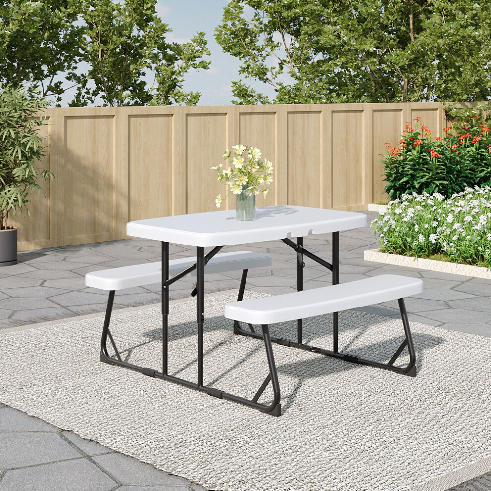 Foldable Picnic Table Bench Set for Kids