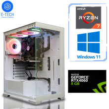 Gaming PC AMD Ryzen 7 5700X3D 32GB DDR4 8GB RTX 4060 2TB M.2 Windows11