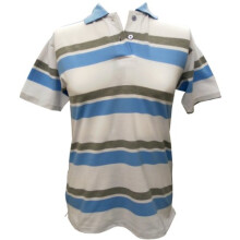 (Blue, 22-24) Women's Black Stripe Polo Jersey