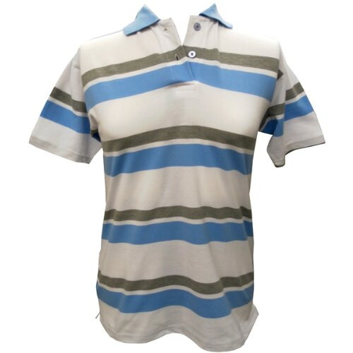 (Blue, 22-24) Women's Black Stripe Polo Jersey