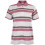 (Pink, 10-12) Women's Black Stripe Polo Jersey 1