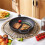 Living And Home (25cm Dia) Cast Iron Skillet with Removable Wooden Handle 1