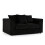(2 Seater , Black ) Jumbo Cord Scatter Back Sofas in Premium Fabric 1