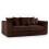 (3 Seater, Brown ) Jumbo Cord Scatter Back Sofas in Premium Fabric 1