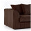 (3 Seater, Brown ) Jumbo Cord Scatter Back Sofas in Premium Fabric 3