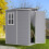 Living And Home 5X4FT Garden Plastic Storage Shed with Lockable Door 2
