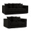 (3+2 Seater, Black ) Jumbo Cord Scatter Back Sofas in Premium Fabric 1