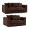 (3+2 Seater, Brown ) Jumbo Cord Scatter Back Sofas in Premium Fabric 1
