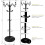 Coat Rack with Black Marble Base Umbrella Rack Hallway 14 Hooks 175cm 5