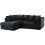 (Left Hand Corner , Black ) Jumbo Cord Scatter Back Sofas in Premium Fabric 1