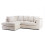 (Left Hand Corner , Cream) Jumbo Cord Scatter Back Sofas in Premium Fabric 1