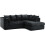 (Right Hand Corner , Black ) Jumbo Cord Scatter Back Sofas in Premium Fabric 1