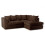 (Right Hand Corner , Brown ) Jumbo Cord Scatter Back Sofas in Premium Fabric 1